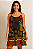 VESTIDO CURTO ALÇINHA AJUSTAVEL ELASTICO NAS COSTAS PRETO ESTAMPA FARM - Imagem 1