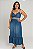 VESTIDO MIDI JEANS LIOCEL ALÇA LARGA AJUSTAVEL ELASTICO COSTAS E RECORTES PASSANTES E CINTO - Imagem 1