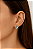 BRINCO GOTA  AZUL CLARO BANHO DE OURO 18K - Imagem 2