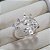 ANEL PRATA 950 FOLHAS COM PONTOS DE ZIRCONIAS BRANCAS - Imagem 1