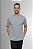 Camiseta 100% algodão Penteado Cinza Mescla - Imagem 1