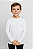 Blusa Infantil Manga Longa Branca 100% poliéster - Imagem 1