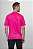 Camiseta rosa shock 100% poliéster - Imagem 2