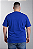 Camiseta Masculina Plus Size Azul Royal 100% Poliéster - Imagem 2