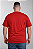 Camiseta Masculina Plus Size Vermelha 100% Poliéster - Imagem 2