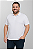 Camiseta Polo Plus Size Masculina Branco - Imagem 1
