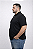 Camiseta Polo Masculina Plus Size Preta em Malha Piquet PA - Imagem 3