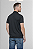 Camisa Polo Masculina Preta 100% Poliéster Piquet Sublimática - Imagem 2