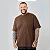 Camiseta Plus Size PV Malha Fria Marrom Mocca Mousse - Imagem 1