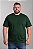 Camiseta Masculina Plus Size Verde Militar 100% Poliéster - Imagem 1