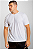 Camiseta Masculina 100% Poliéster Branca Anti pilling - Imagem 3
