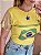 T-shirt Brasil bandeira paetê - Imagem 5
