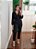 Blusa curta transpasse decote V preto - Imagem 2