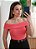 Blusa ombro a ombro melancia Aline - Imagem 1
