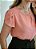 Blusa rose manga tulipa nervuras - Imagem 9
