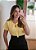 Blusa amarela decote gota torcido - Imagem 6