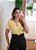 Blusa amarela decote gota torcido - Imagem 8