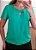 Blusa verde decote gota torcido - Imagem 4
