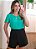 Blusa verde decote gota torcido - Imagem 7