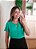 Blusa verde decote gota torcido - Imagem 8
