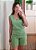 Conjunto verde regata e shorts linho - Imagem 2