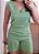 Conjunto verde regata e shorts linho - Imagem 8
