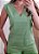 Conjunto verde regata e shorts linho - Imagem 3
