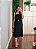 Vestido preto linho com cinto - Imagem 8