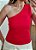 Blusa vermelha um ombro só - Imagem 3