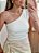 Blusa off white um ombro só - Imagem 1