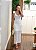 Vestido off white tricô babado alça - Imagem 1