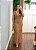 Vestido caramelo tricô babado alça - Imagem 4