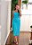 Conjunto azul de laise top e saia - Imagem 1