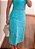 Conjunto azul de laise top e saia - Imagem 6