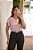 Blusa rosa manga tulipa decote V - Imagem 6