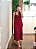 Vestido vermelho tricô ponto vazado - Imagem 4