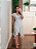 Vestido transpassado poá off white - Imagem 5