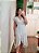 Vestido transpassado poá off white - Imagem 7