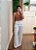 Calça pantalona linho off white - Imagem 6