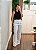 Calça pantalona linho off white - Imagem 9