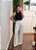 Calça pantalona linho off white - Imagem 11