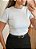 Blusa canelada lisa branca - Imagem 2