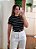 Blusa canelada listrada preta - Imagem 3