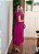Vestido transpassado liso pink - Imagem 5