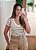 Camiseta básica listrada off/nude - Imagem 5