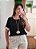 Blusa detalhe linho preta - Imagem 7