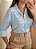 Camisa viscose listrada azul - Imagem 2