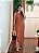 Vestido marrom tubinho fenda - Imagem 6