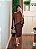 Blusa capa com top marrom - Imagem 2