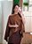 Blusa capa com top marrom - Imagem 4